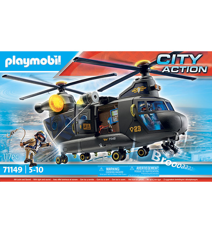 Playmobil: voiture de police avec Swat Truck City Action Light Signal