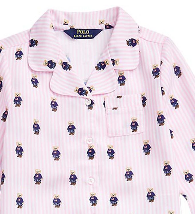 Polo Ralph Lauren Pyjama Set White Carmel Pink Fast Shipping