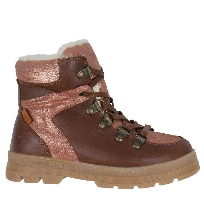 Wheat Winter Boots - Toni Tex Hike Glitter - Rose » Kids Fashion