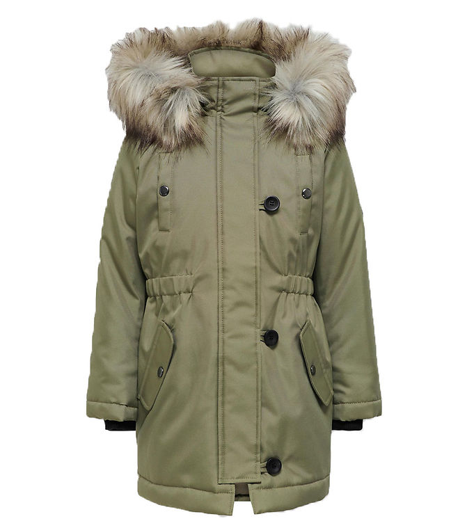 Kids Only Winter Coat - Noos - Kogiris - Aloe/Fur Light