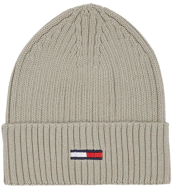 Tommy Hilfiger Beanie - Rib Faded Willow Knitted - TJM Flag 