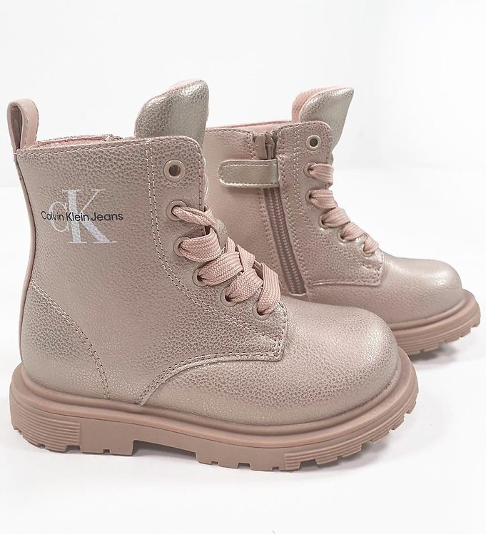 Calvin klein pink boots discount