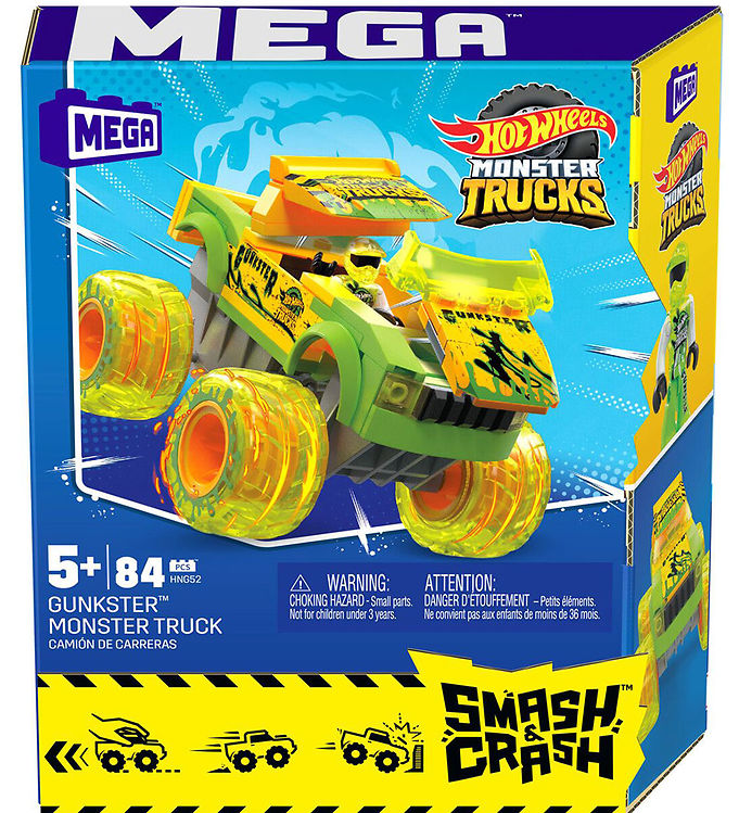 MEGA Blocks Hot Wheels - Monster Truck Smash & Crash - 84 Parts