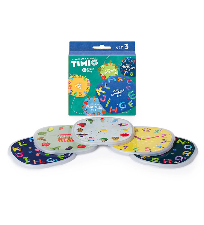 TIMIO Disc set 3 - Fairy Tale, Time, Vegetables, Alphabet A-L and Alf