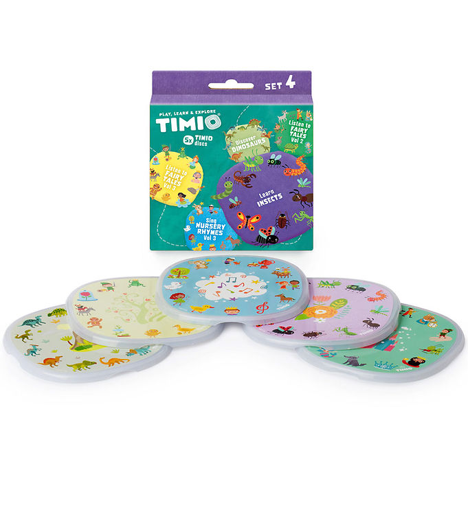 TIMIO Disc set 4 - Children's songs, Fairy Tale, Dinosaurs and Small Insects