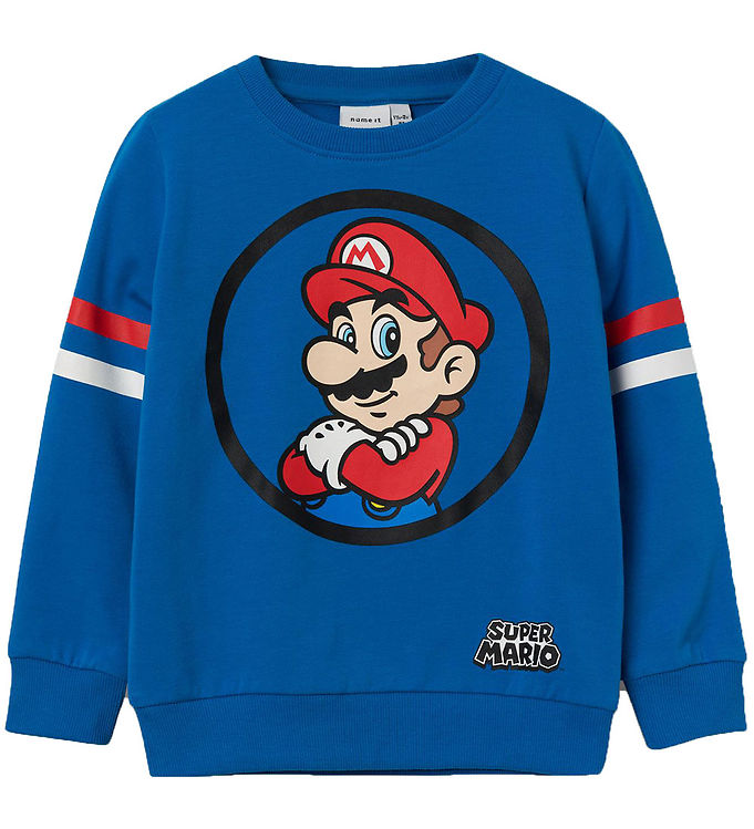 Name It Sweatshirt NmmAlstair Mario Imperial Blue KW IT