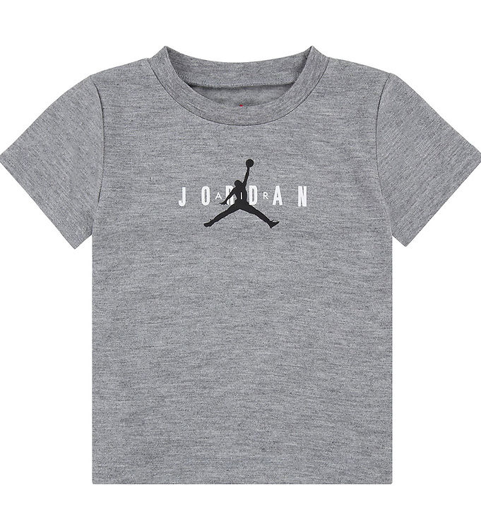 【Jordan】Jumpman ロゴ 半袖 Tシャツ グレー / 送料無料 Jordan ジョーダン（JORDAN）（キッズ）ジャンプマンロゴ ドライ