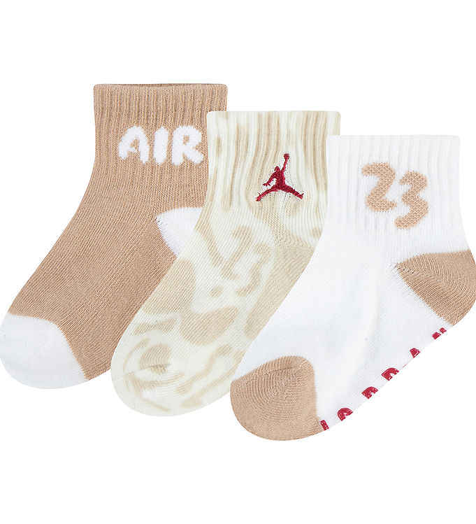 Jordan Chaussettes - 3 Pack - Jumpman Amorti Crew - Blanc