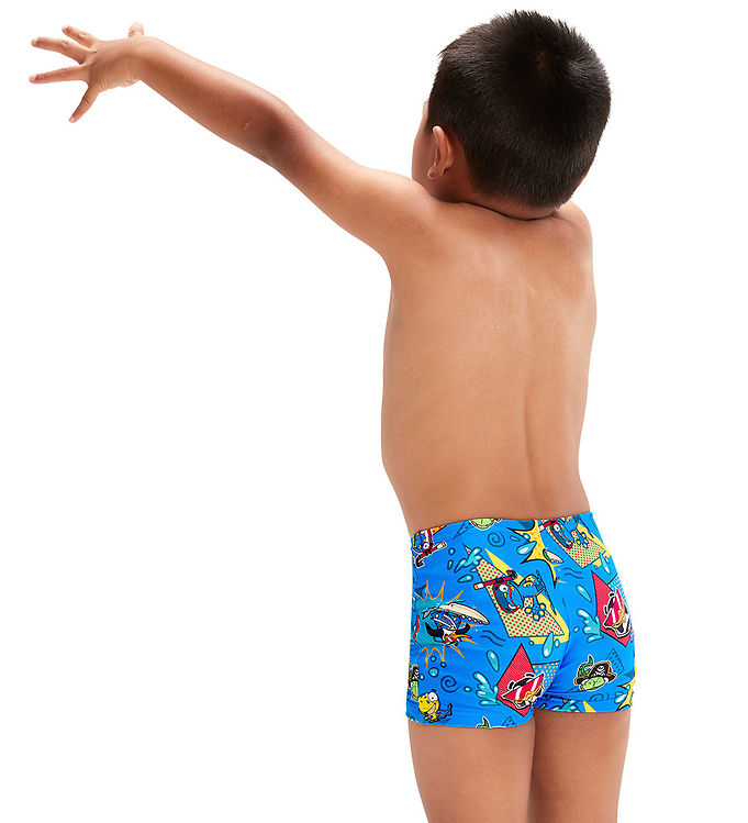 Speedo Swim Trunks - Digital All-Over - Aquashorts Blue/Yellow