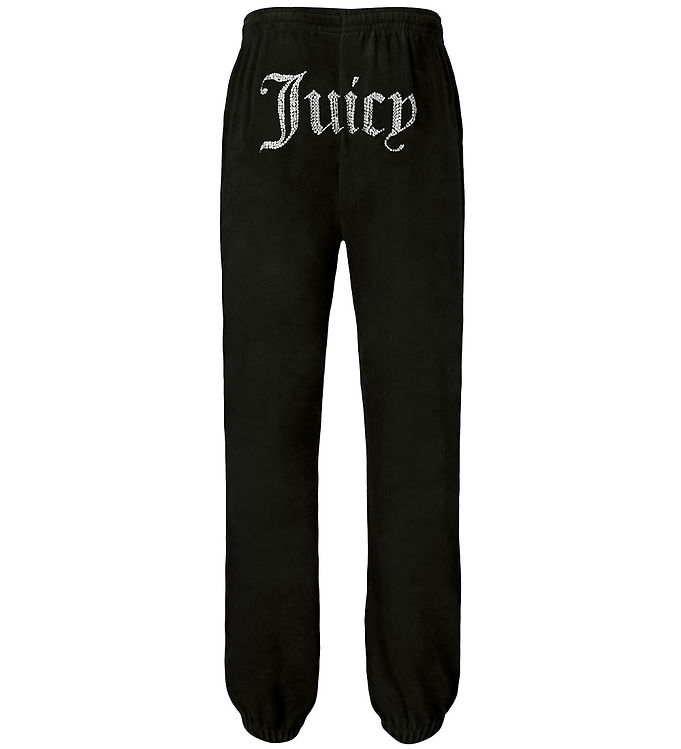Juicy couture black velour pants deals