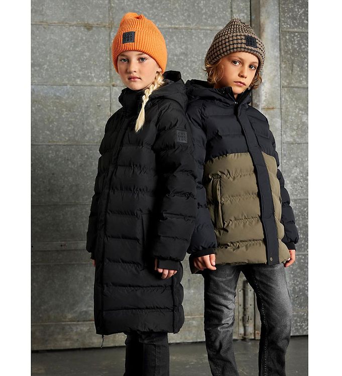 Color Kids Winter Coat - » Quick - Long Shipping Black
