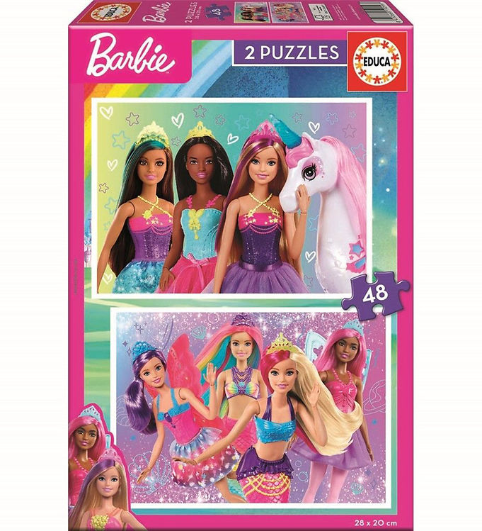 Educa Jigsaw Puzzle - Barbie - 2x48 Bricks » ASAP Shipping