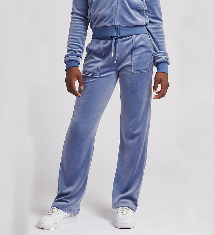 Juicy Couture Pantalons de Jogging Velour Fille Bleu