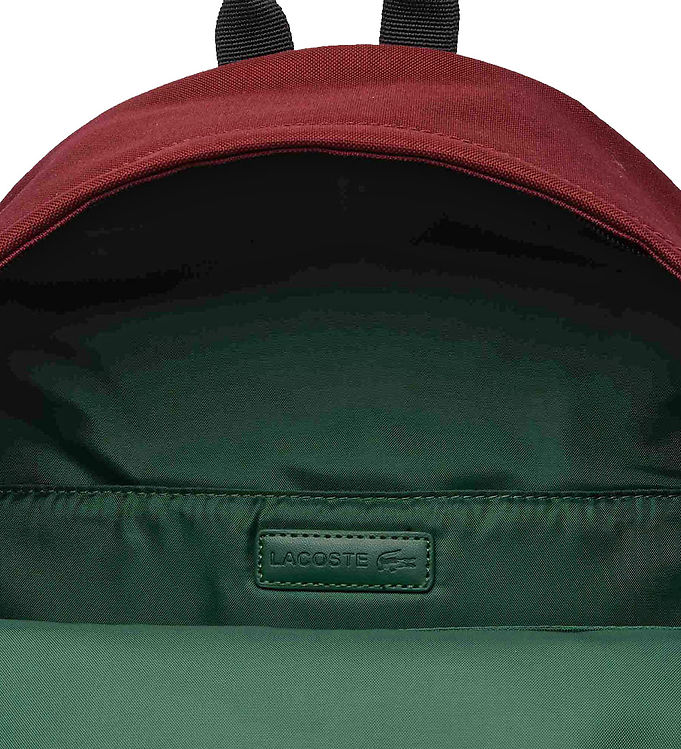 Lacoste Leather Backpack Green