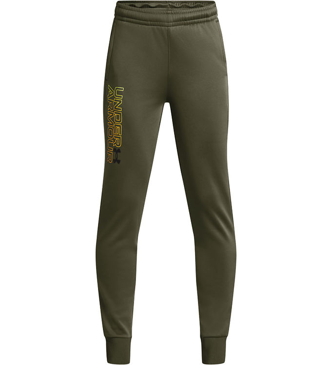 Under Armour Pantalon de Jogging - Polaire Graphique - Marine OD Green