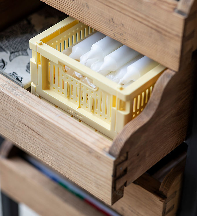 Made Crate Klappbox - Mini - 24x17x9,5 cm - Lemon Cream