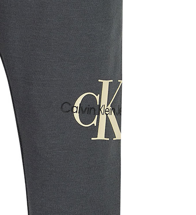 Calvin Klein Leggings - Monogram - Dark Grey » Quick Shipping
