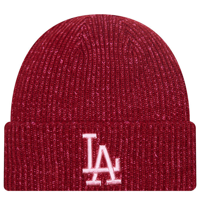New Era Mössa Stickad Rib Dodgers Röd/rosa