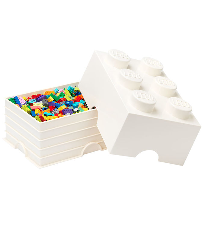 LEGO® Storage Storage Box - 6 Knobs - 37.5x25x18 - White