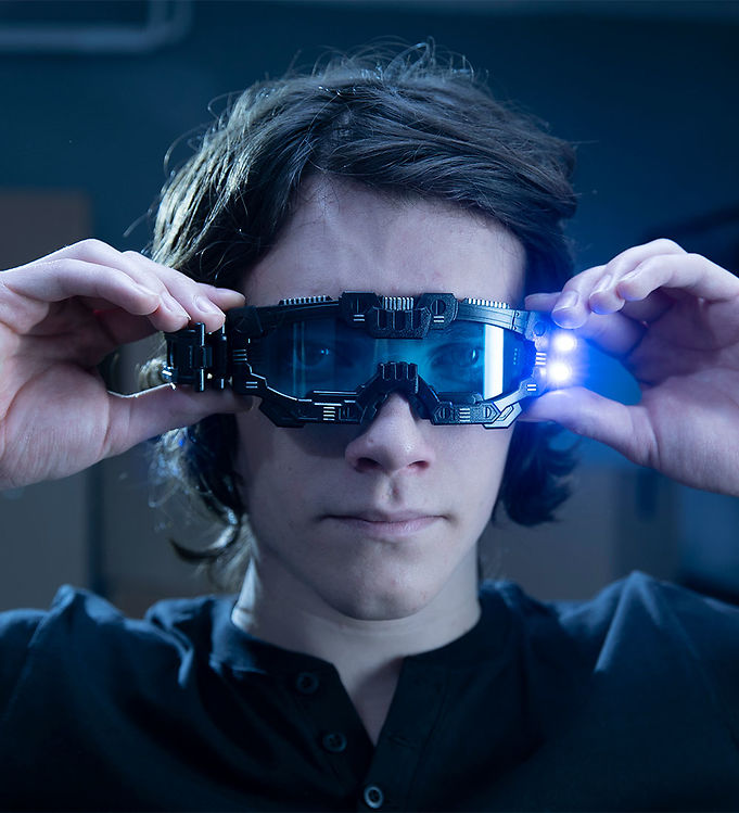 Lunettes de Vision nocturne réglable enfants LED lunettes de nuit