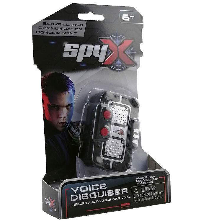 SpyX - Voice Disguiser - Svart/Silver