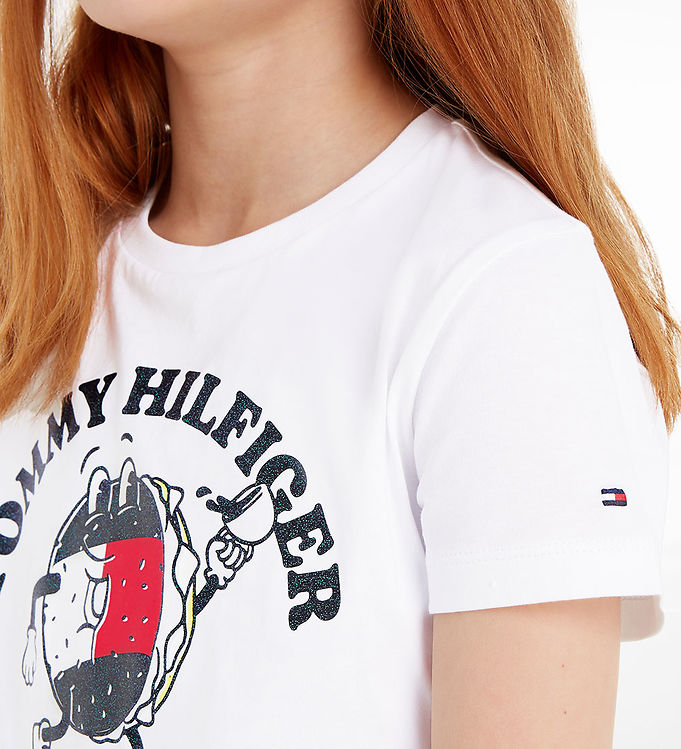 Tommy Hilfiger T-shirt - Tommy Bagels - White » ASAP Shipping