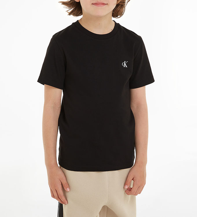 Calvin Klein T-Shirt - 2-pack - Monogram - Aandenken Blue/zwart
