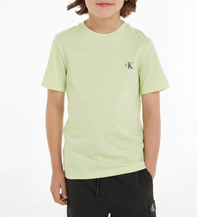 Calvin Klein Monogram 2-Pack - Sand Exotic - T-shirt Mint/Warm 