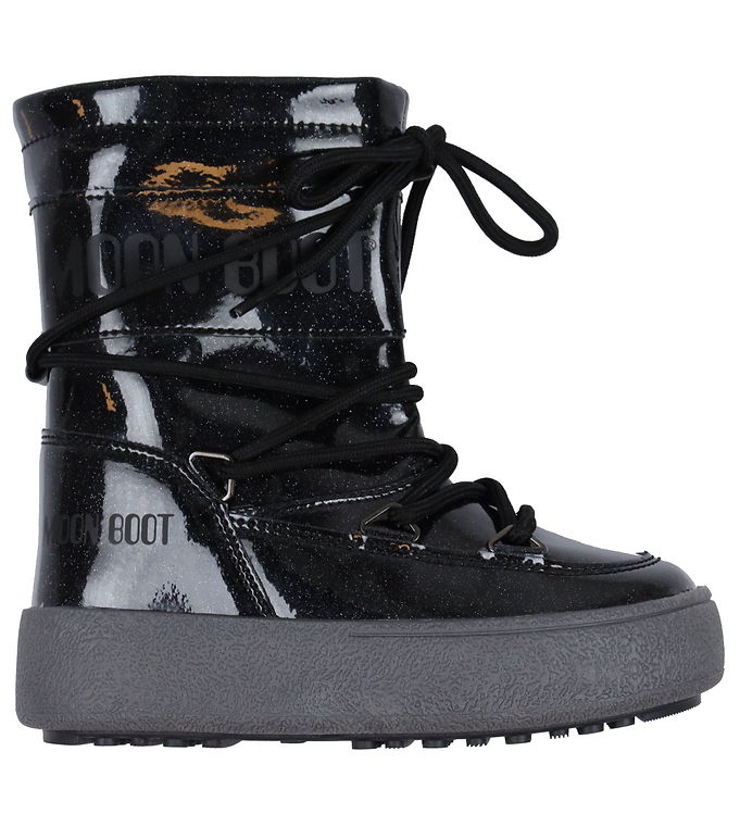 Moon boots noir brillant hotsell
