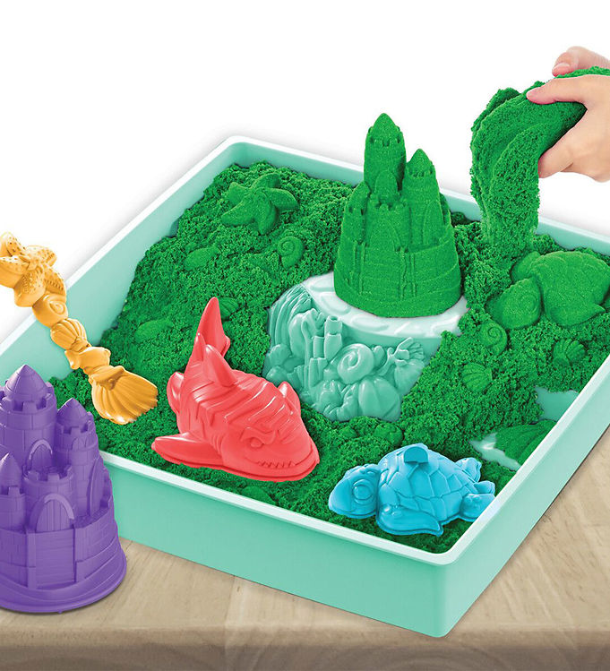 Kinetic Sand - Sandbox Playset - Green Sand