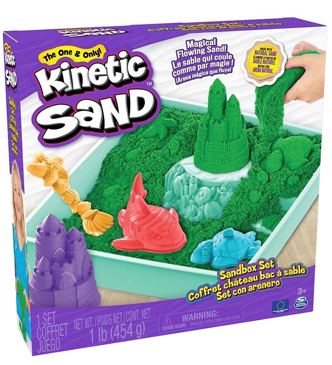 Kinetic Sand - Sandbox Playset - Green Sand