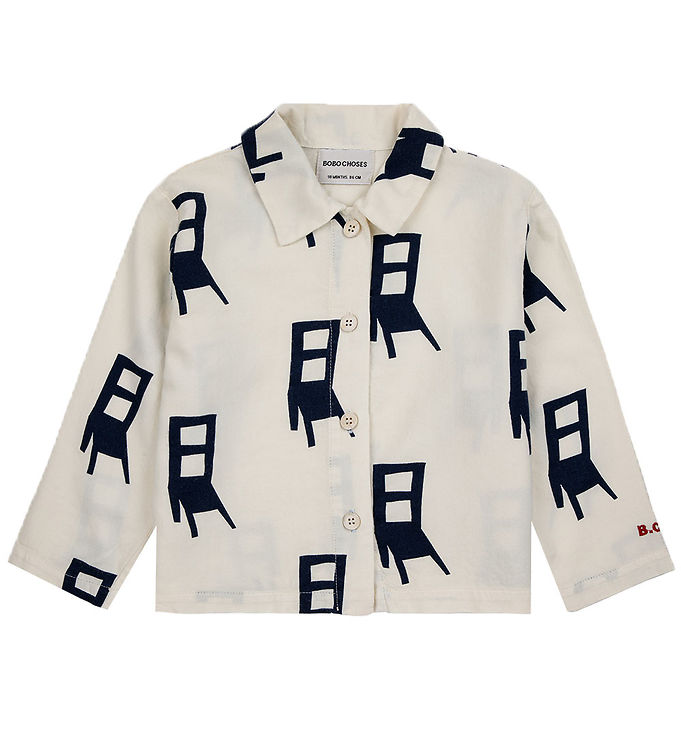 Bobo Choses Skjorta Ha En Plats Off White