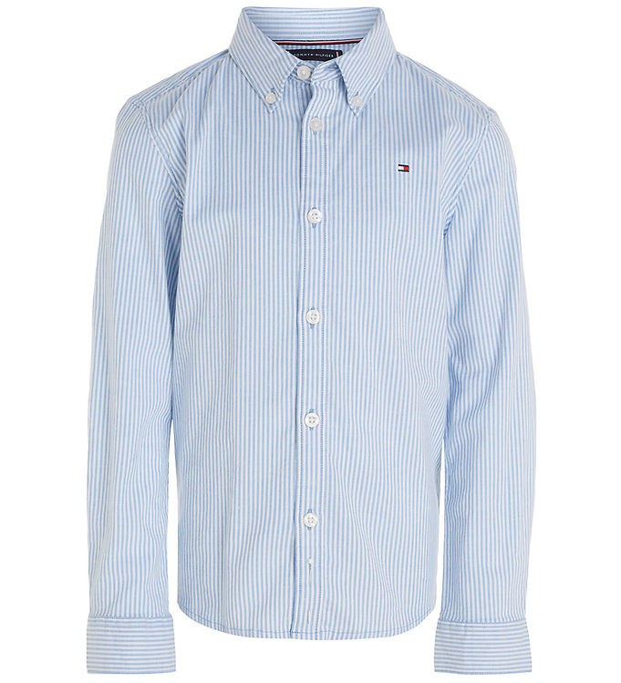 Tommy Hilfiger Shirt - Flex Ithaca - Copenhagen Blue/White