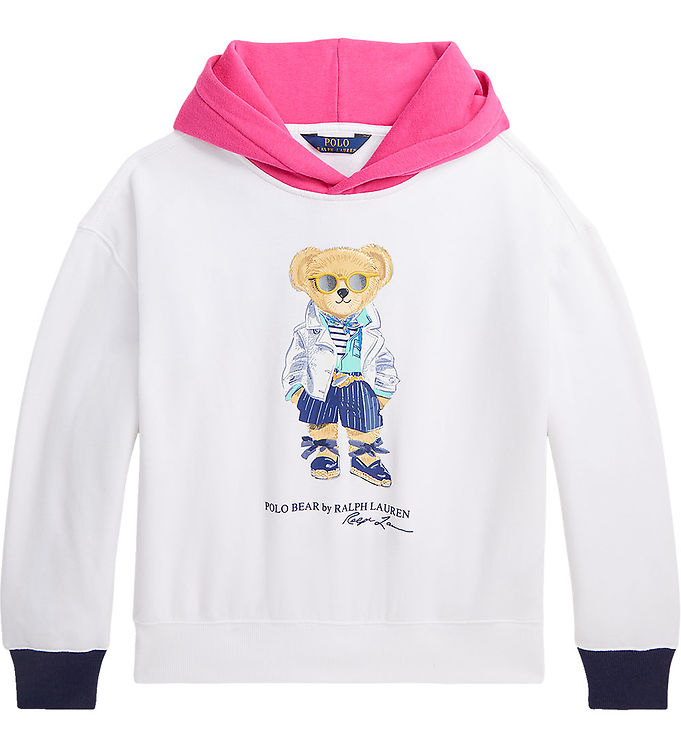 Polo Ralph Lauren Hoodie White w. Soft Toy Quick Shipping