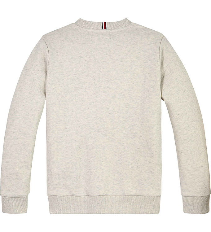 TH Tommy Heather New Hilfiger Sweatshirt Light - - Logo Grey