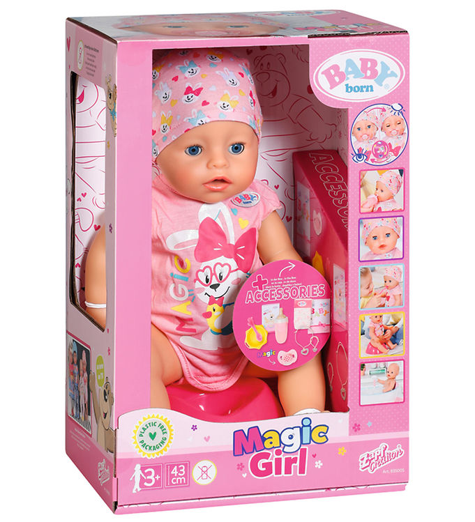 Baby Born Doll - Magic Girl - 43 cm - 10 Functions