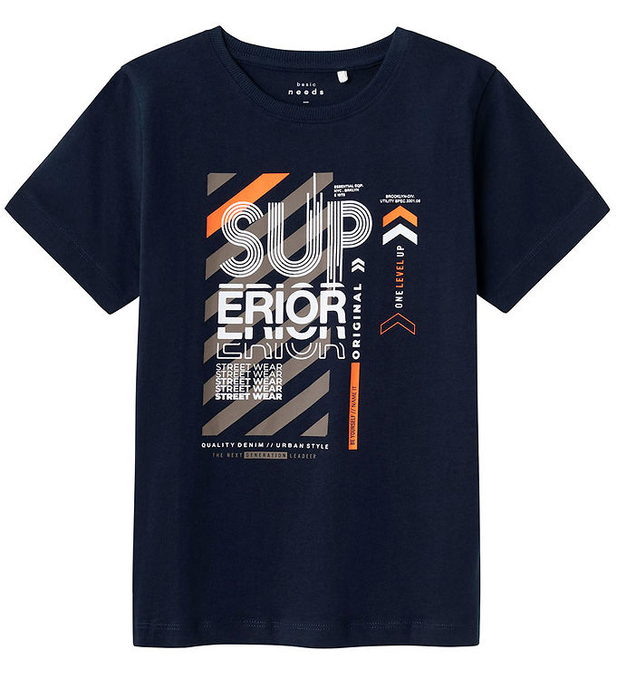 Name It T-shirt - NkmVilogo - Dark Sapphire » Quick Shipping