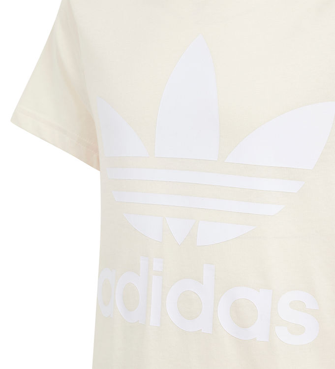 adidas Originals T-shirt - Trefoil Tee - Cream » Quick Shipping