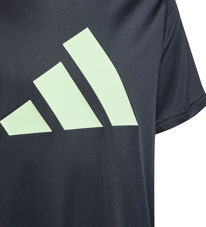 U - Black/Green adidas Performance T-shirt TR-ES T Logo -