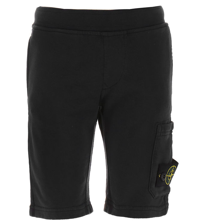 Stone Island Sweat Shorts Black Quick Shipping KW IE