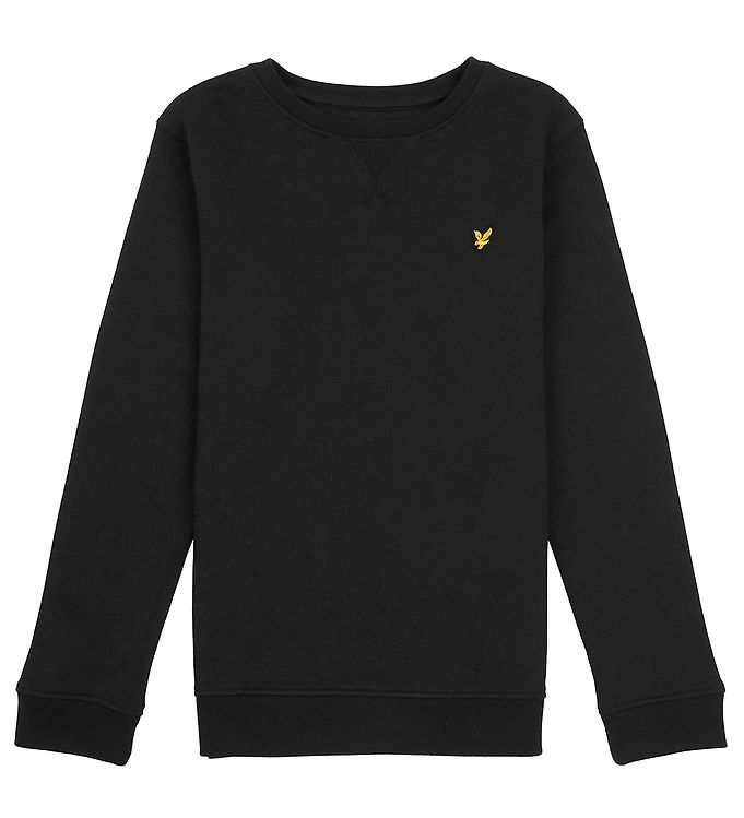 Lyle Scott Sweatshirt Crew Neck Jet Black Cheap Shipping