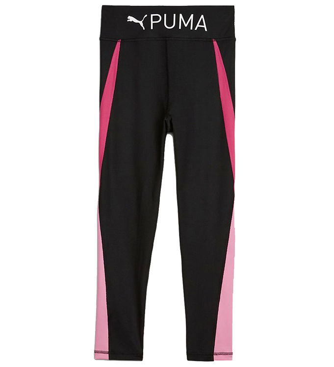 Puma Leggings - Fit High - Waist 7/8 - Black/Pink » Kids Fashion