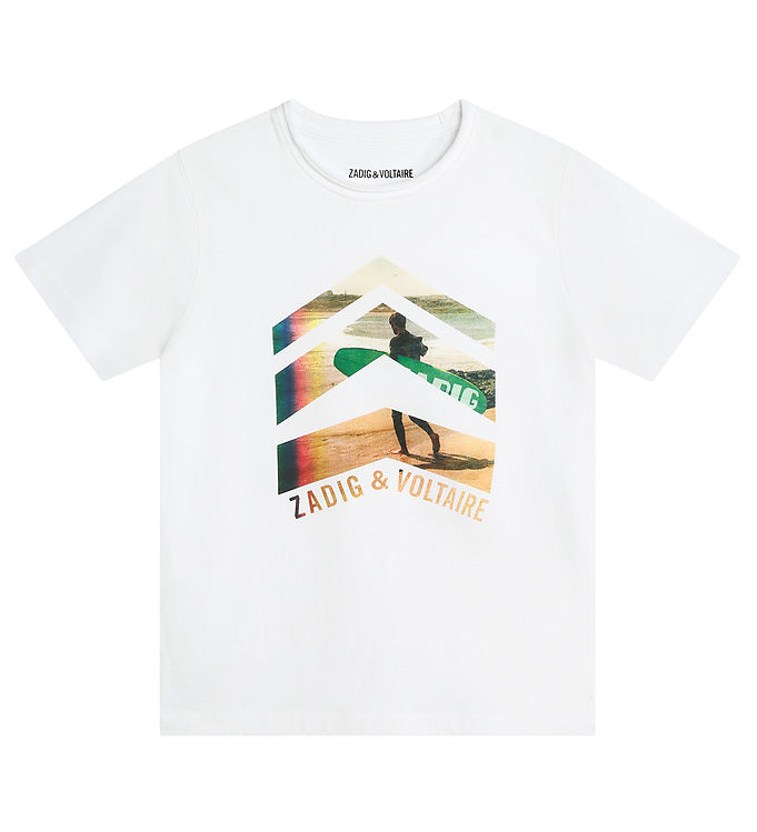 Zadig & Voltaire T Shirt Toby Vit M. Surfare