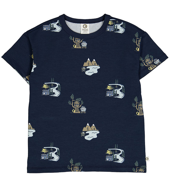 Müsli T Shirt Lager Natt Blue/balsam Blue/cashew