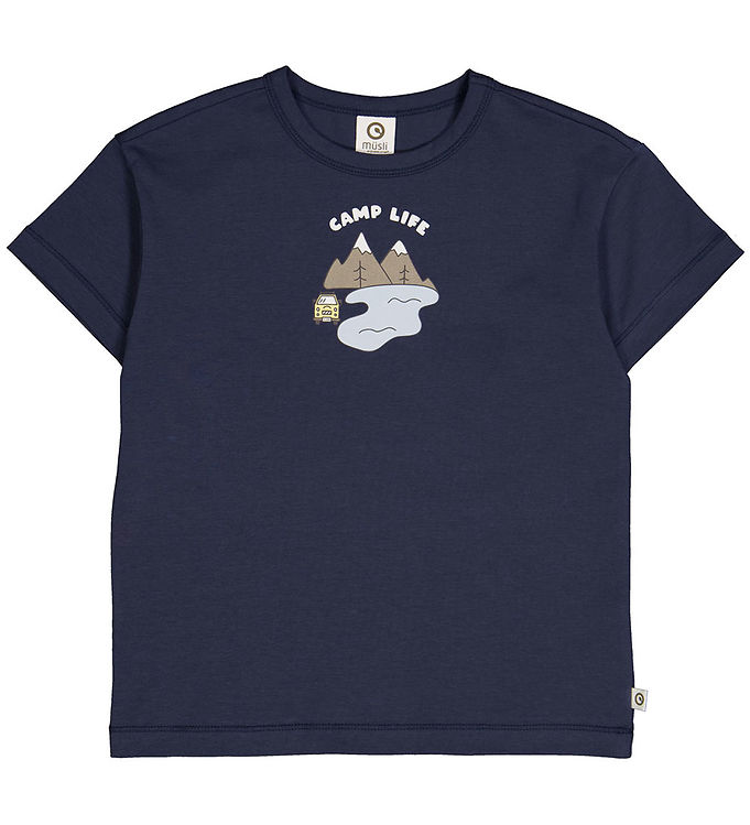 Müsli T Shirt Cozy Me Camp Life Natt Blue