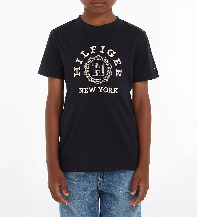 Tommy Hilfiger T-shirt - Monotype Arch Tee - Desert Sky