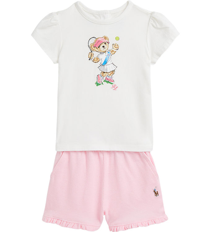 Polo Ralph Lauren T Shirt/shorts C Classics Trofé Cream/bil