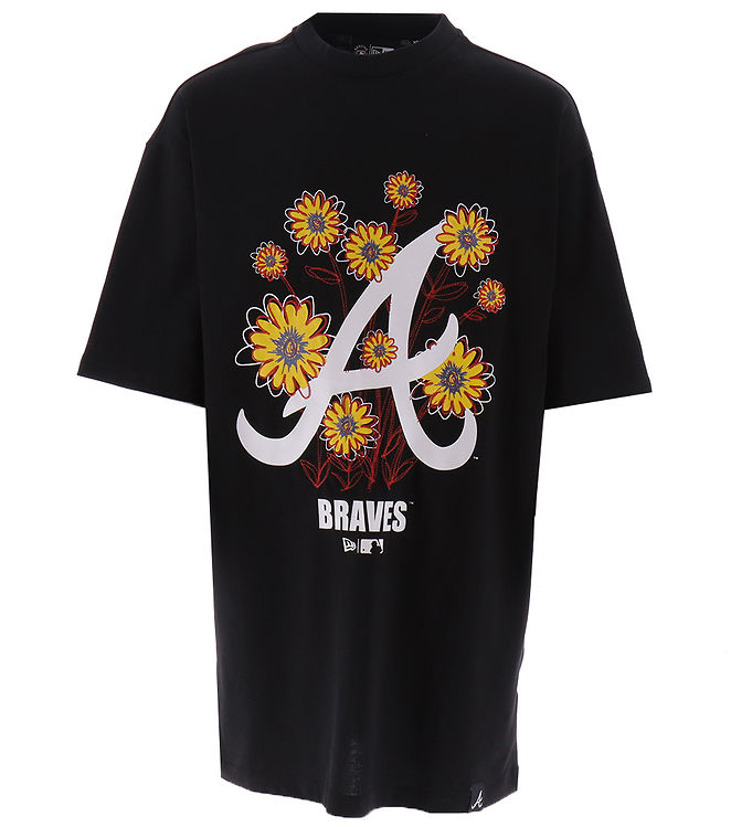 New Era T Shirt Floral Svart