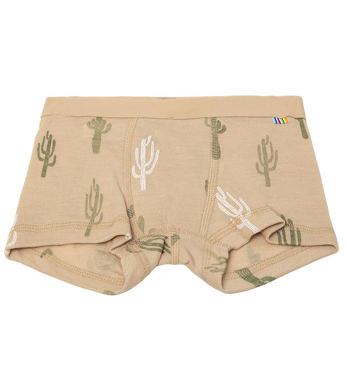 Joha Boxers - Wool/Silk - Beige w. Cactus » Cheap Delivery