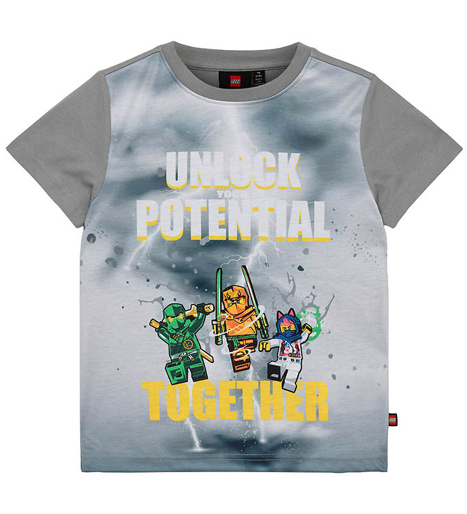 Lego   Ninjago T Shirt Lwtano Light Grey